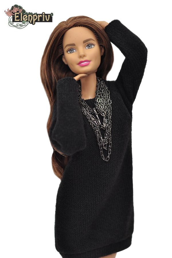 barbie made to move doll brown hair