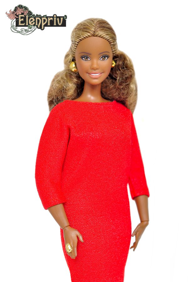 barbie with red dress
