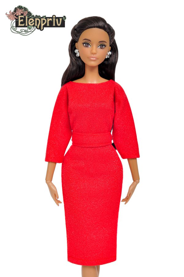 barbie red dress