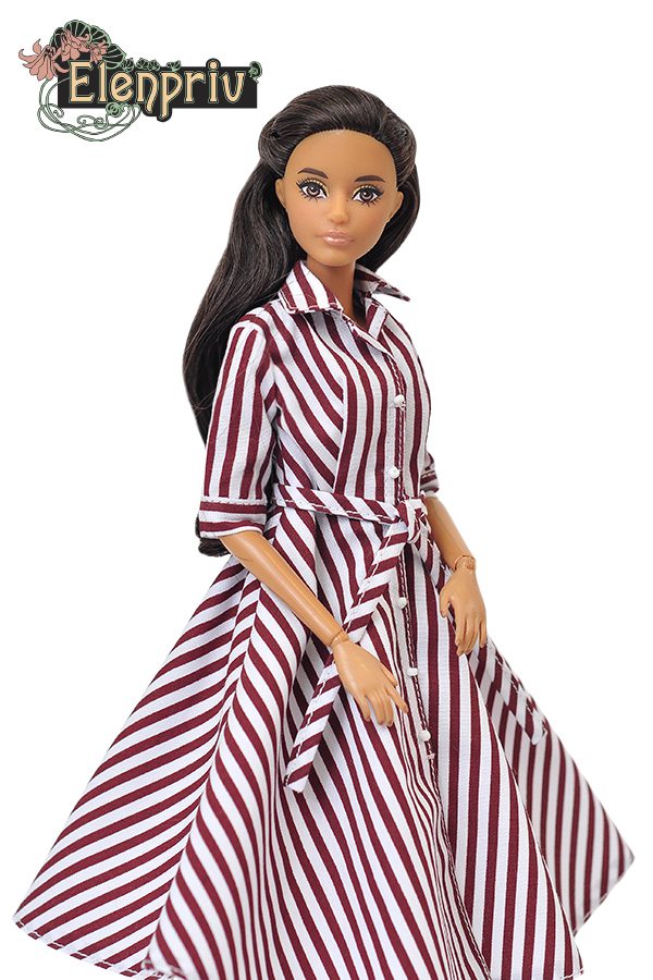 barbie striped dress