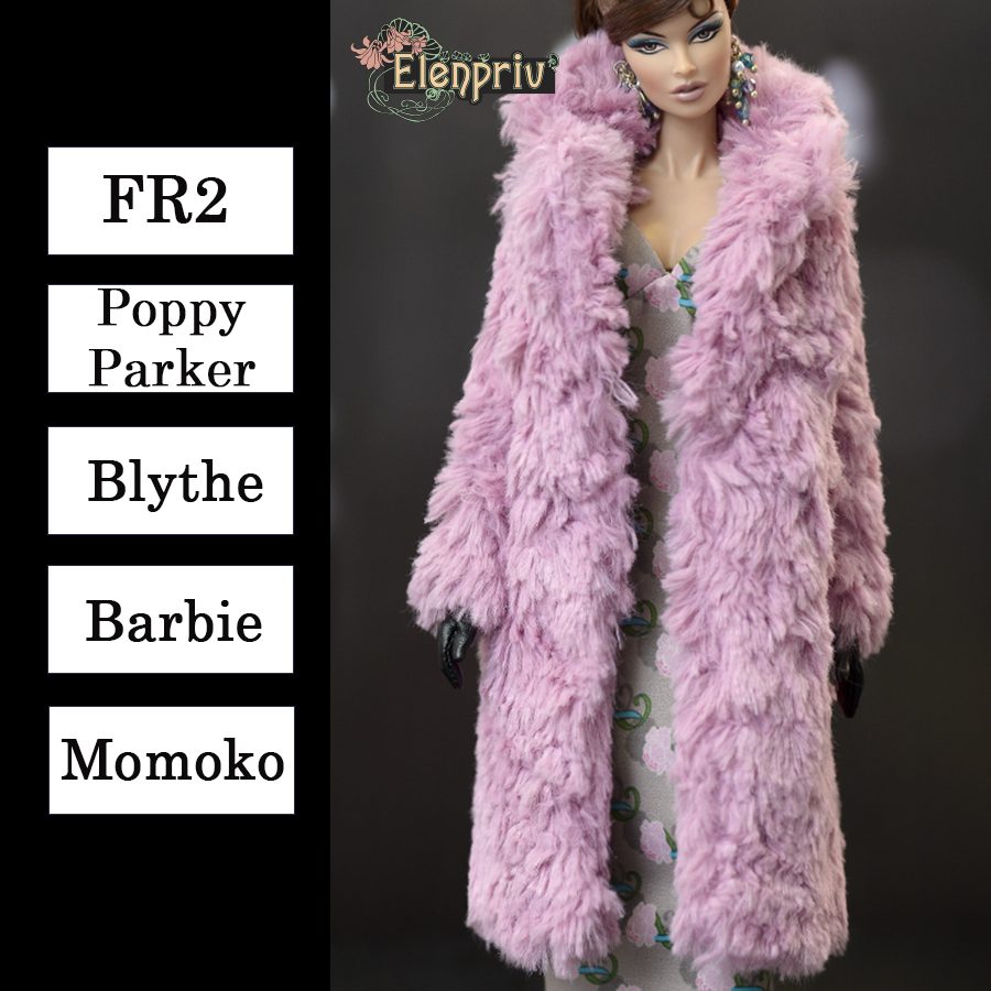 barbie pink fur coat