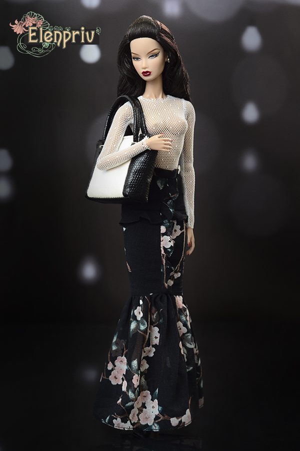 1/6 Scale LV Handbag Doll Purse Barbie Poppy Parker Silkstone BJD Miniature
