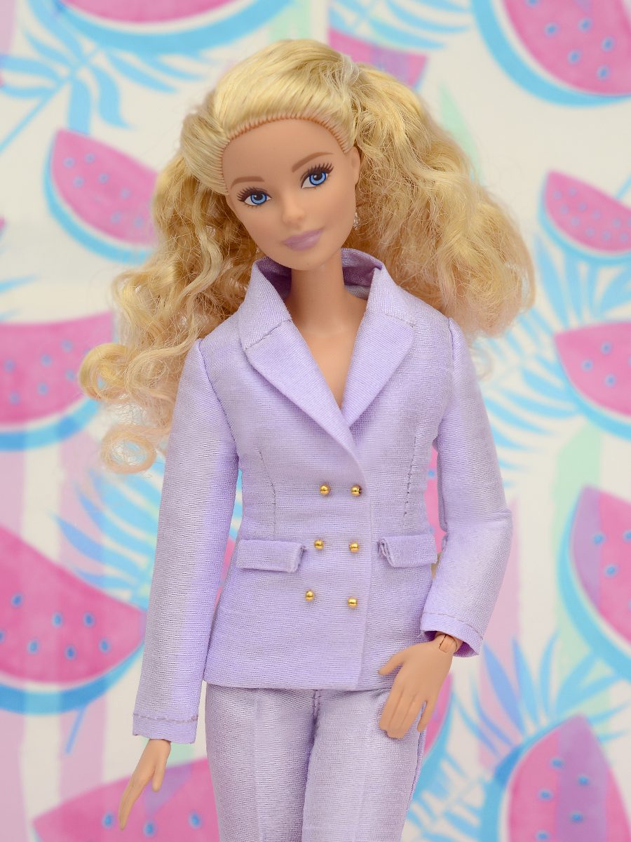 Details about   ELENPRIV FA011 pale violet jacket+pants outfit for Barbie MTM Poppy Parker dolls 