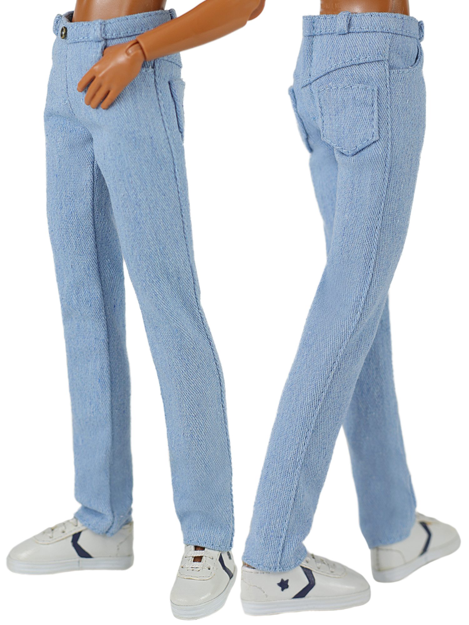 FA-007M-11 Denim pants for Ken BMR Fashionista  and similar body size dolls