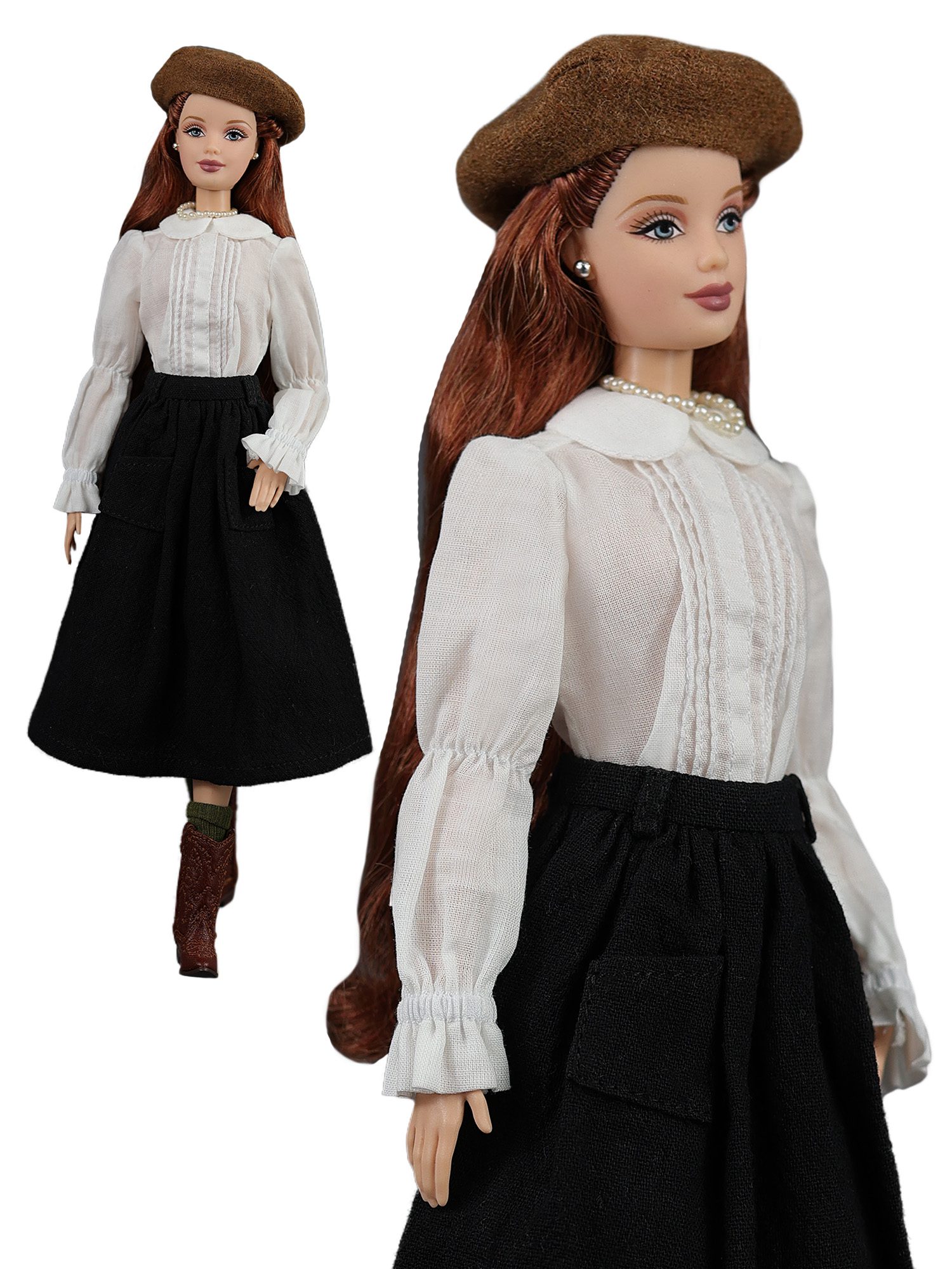 “HERBARIUM” blouse for 29 cm dolls, such as Brb, Poppy Parker and similar size dolls